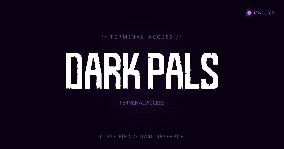 Dark Pals Terminal - New Website